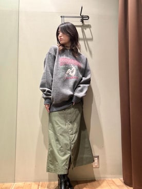 「HYSTERIC GLAMOUR（ヒステリックグラマー）のアイテム」を使った、NANAMIさん（レディース・160cm）の秋コーディネート