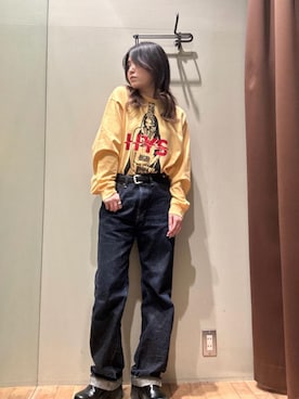 「アメカジ」｜NANAMIさん（レディース・160cm）の冬コーディネート