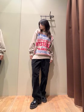 「HYSTERIC GLAMOUR」｜NANAMIさん（レディース・160cm）の冬コーディネート