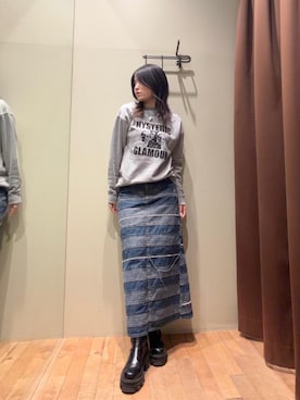 「HYSTERIC GLAMOUR」｜NANAMIさん（レディース・160cm）の冬コーディネート