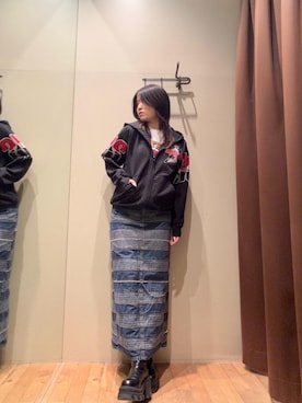 「HYSTERIC GLAMOUR」｜NANAMIさん（レディース・160cm）の冬コーディネート