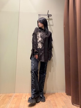 「ロック」｜NANAMIさん（レディース・160cm）の春コーディネート