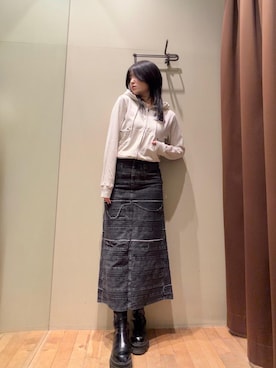 「ロック」｜NANAMIさん（レディース・160cm）の春コーディネート