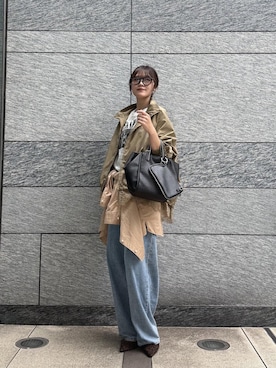 「le.coeur blanc（ルクールブラン）のHealthy denim Beets（デニムパンツ、ブルー系）」を使った、soraさん（レディース）の秋コーディネート