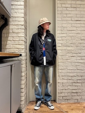「HYSTERIC GLAMOUR（ヒステリックグラマー）のアイテム（ナイロンジャケット）」を使った、Mitsuさん（メンズ・170cm）の秋コーディネート
