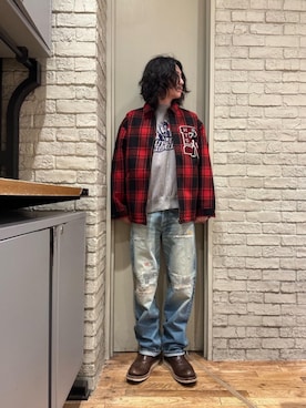 「アイテム（ブルゾン）」を使った、Mitsuさん（メンズ・170cm）の秋コーディネート