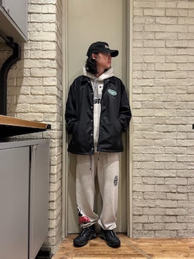 「HYSTERIC GLAMOUR（ヒステリックグラマー）のアイテム（ナイロンジャケット）」を使った、Mitsuさん（メンズ・170cm）の秋コーディネート