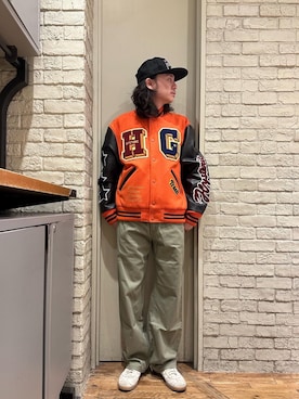 「HYSTERIC GLAMOUR（ヒステリックグラマー）のアイテム（スタジャン）」を使った、Mitsuさん（メンズ・170cm）の冬コーディネート