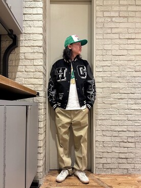 「HYSTERIC GLAMOUR（ヒステリックグラマー）のアイテム（スタジャン）」を使った、Mitsuさん（メンズ・170cm）の冬コーディネート