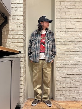 「HYSTERIC GLAMOUR（ヒステリックグラマー）のアイテム（チノパンツ）」を使った、Mitsuさん（メンズ・170cm）の冬コーディネート