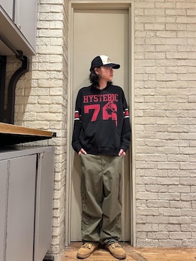 「HYSTERIC GLAMOUR（ヒステリックグラマー）のアイテム（その他アウター）」を使った、Mitsuさん（メンズ・170cm）の春コーディネート