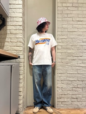 「HYSTERIC GLAMOUR（ヒステリックグラマー）のアイテム（ハット）」を使った、Mitsuさん（メンズ・170cm）の夏コーディネート