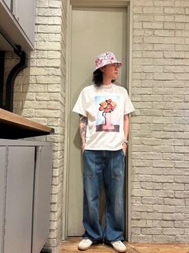 「HYSTERIC GLAMOUR（ヒステリックグラマー）のアイテム（ハット）」を使った、Mitsuさん（メンズ・170cm）の夏コーディネート