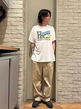 「アイテム（チノパンツ）」を使った、Mitsuさん（メンズ・170cm）の夏コーディネート