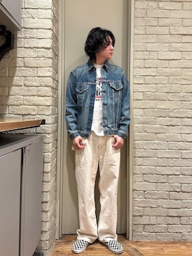 「アイテム（デニムジャケット）」を使った、Mitsuさん（メンズ・170cm）の夏コーディネート