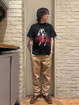 「アイテム（スラックス）」を使った、Mitsuさん（メンズ・170cm）の夏コーディネート