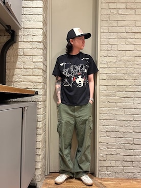 「アイテム（帽子）」を使った、Mitsuさん（メンズ・170cm）の夏コーディネート