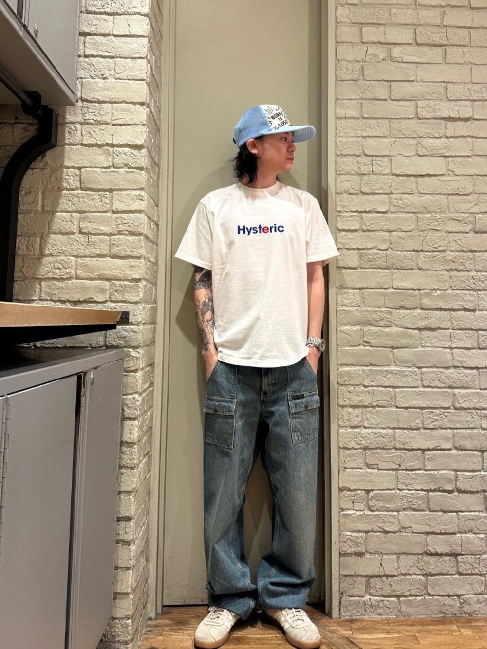 HYSTERIC GLAMOUR Born To Lose メッシュキャップ HYSTERIC GLAMOUR HYSTERIC GLAMOUR