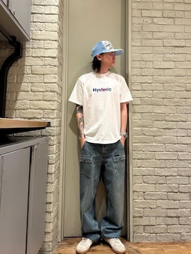 「アイテム（キャップ）」を使った、Mitsuさん（メンズ・170cm）の夏コーディネート