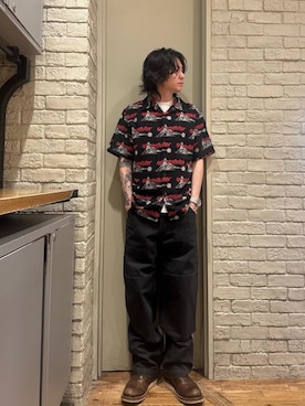 「アイテム（トップス）」を使った、Mitsuさん（メンズ・170cm）の夏コーディネート