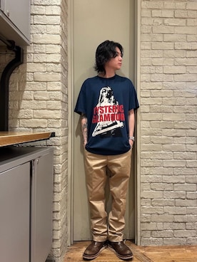 「アイテム（トップス）」を使った、Mitsuさん（メンズ・170cm）の夏コーディネート