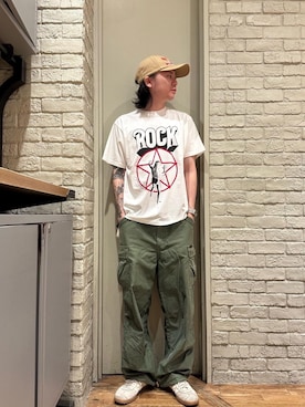 「アイテム（トップス）」を使った、Mitsuさん（メンズ・170cm）の夏コーディネート