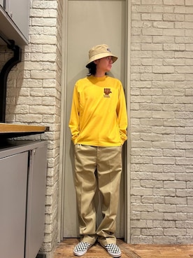 ヒステリックグラマー　ラグラン　tシャツ　イエロー HYSTERIC GLAMOURのTシャツ/カットソー（イエロー系）を使った