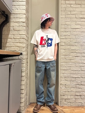 「HYSTERIC GLAMOUR（ヒステリックグラマー）のアイテム」を使った、Mitsuさん（メンズ・170cm）の夏コーディネート