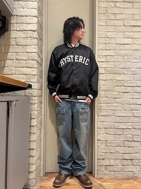 「アイテム（スタジャン）」を使った、Mitsuさん（メンズ・170cm）の夏コーディネート