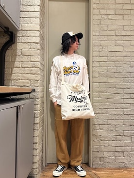 「HYSTERIC GLAMOUR（ヒステリックグラマー）のアイテム」を使った、Mitsuさん（メンズ・170cm）の夏コーディネート