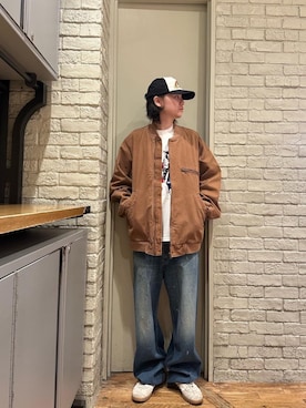 「アイテム（ブルゾン）」を使った、Mitsuさん（メンズ・170cm）の夏コーディネート