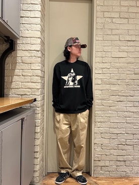 「HYSTERIC GLAMOUR（ヒステリックグラマー）のアイテム（チノパンツ）」を使った、Mitsuさん（メンズ・170cm）の夏コーディネート