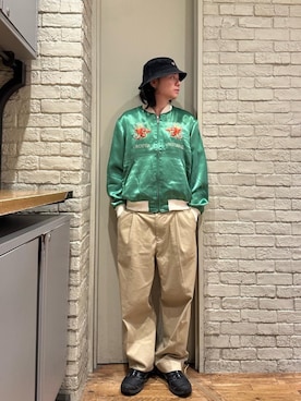 「HYSTERIC GLAMOUR（ヒステリックグラマー）のアイテム（チノパンツ）」を使った、Mitsuさん（メンズ・170cm）の秋コーディネート