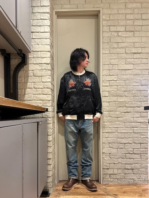 HYSTERIC GLAMOUR ジーンズ HYS SP加工 スリムストレートデニム