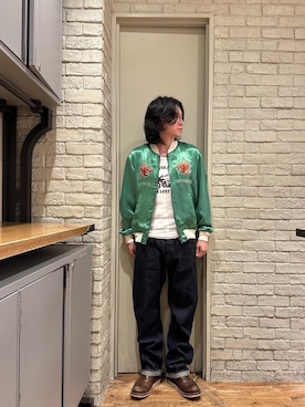 「アイテム（ブルゾン）」を使った、Mitsuさん（メンズ・170cm）の秋コーディネート