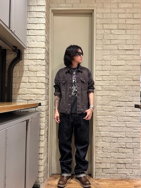 「アイテム（バングル/リストバンド）」を使った、Mitsuさん（メンズ・170cm）の秋コーディネート