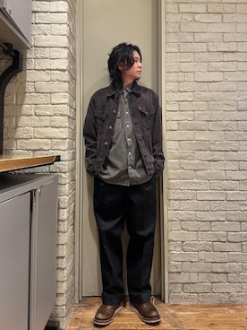 「HYSTERIC GLAMOUR（ヒステリックグラマー）のアイテム（チノパンツ）」を使った、Mitsuさん（メンズ・170cm）の秋コーディネート
