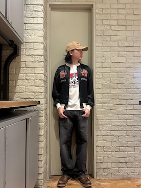 「アイテム（リング）」を使った、Mitsuさん（メンズ・170cm）の秋コーディネート