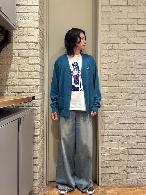 HYSTERIC GLAMOUR カーディガン SPEAK NO EVILワッペン メンズ