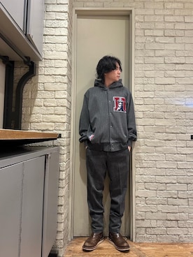 「HYSTERIC GLAMOUR（ヒステリックグラマー）のアイテム（パーカー）」を使った、Mitsuさん（メンズ・170cm）の秋コーディネート