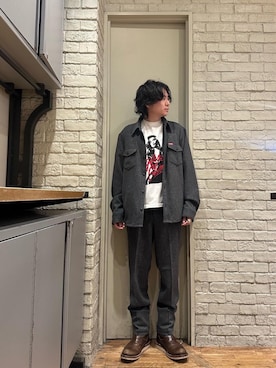 「HYSTERIC GLAMOUR（ヒステリックグラマー）のアイテム（シャツ/ブラウス）」を使った、Mitsuさん（メンズ・170cm）の秋コーディネート