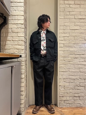 「HYSTERIC GLAMOUR（ヒステリックグラマー）のアイテム（チノパンツ）」を使った、Mitsuさん（メンズ・170cm）の秋コーディネート