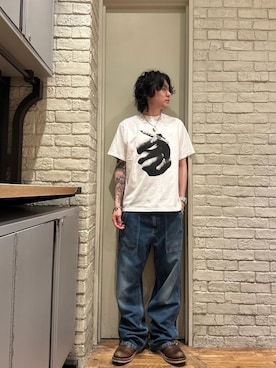 「HYSTERIC GLAMOUR（ヒステリックグラマー）のアイテム（ブレスレット）」を使った、Mitsuさん（メンズ・170cm）の秋コーディネート