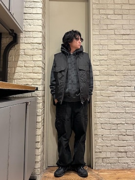 「HYSTERIC GLAMOUR（ヒステリックグラマー）のアイテム（パーカー）」を使った、Mitsuさん（メンズ・170cm）の秋コーディネート
