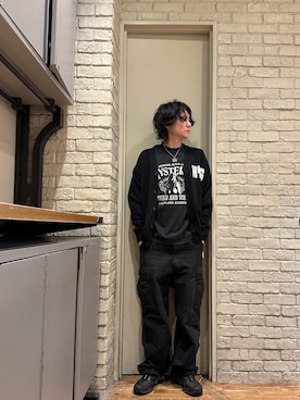 「HYSTERIC GLAMOUR（ヒステリックグラマー）のLADYLAND ACADEMY Tシャツ（Tシャツ/カットソー）」を使った、Mitsuさん（メンズ・170cm）の秋コーディネート