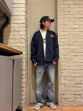 「HYSTERIC GLAMOUR（ヒステリックグラマー）のアイテム（デニムパンツ）」を使った、Mitsuさん（メンズ・170cm）の秋コーディネート