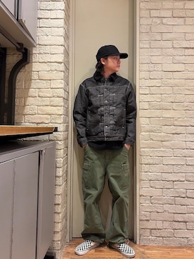 「HYSTERIC GLAMOUR（ヒステリックグラマー）のVIXEN LINE刺繍 キャップ（キャップ）」を使った、Mitsuさん（メンズ・170cm）の秋コーディネート