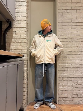 「HYSTERIC GLAMOUR（ヒステリックグラマー）のアイテム（ブルゾン）」を使った、Mitsuさん（メンズ・170cm）の冬コーディネート