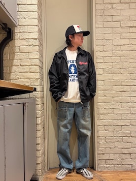 「HYSTERIC GLAMOUR（ヒステリックグラマー）のアイテム（ブルゾン）」を使った、Mitsuさん（メンズ・170cm）の冬コーディネート