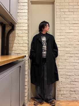 HYSTERIC GLAMOURのチェスターコートを使った人気ファッション